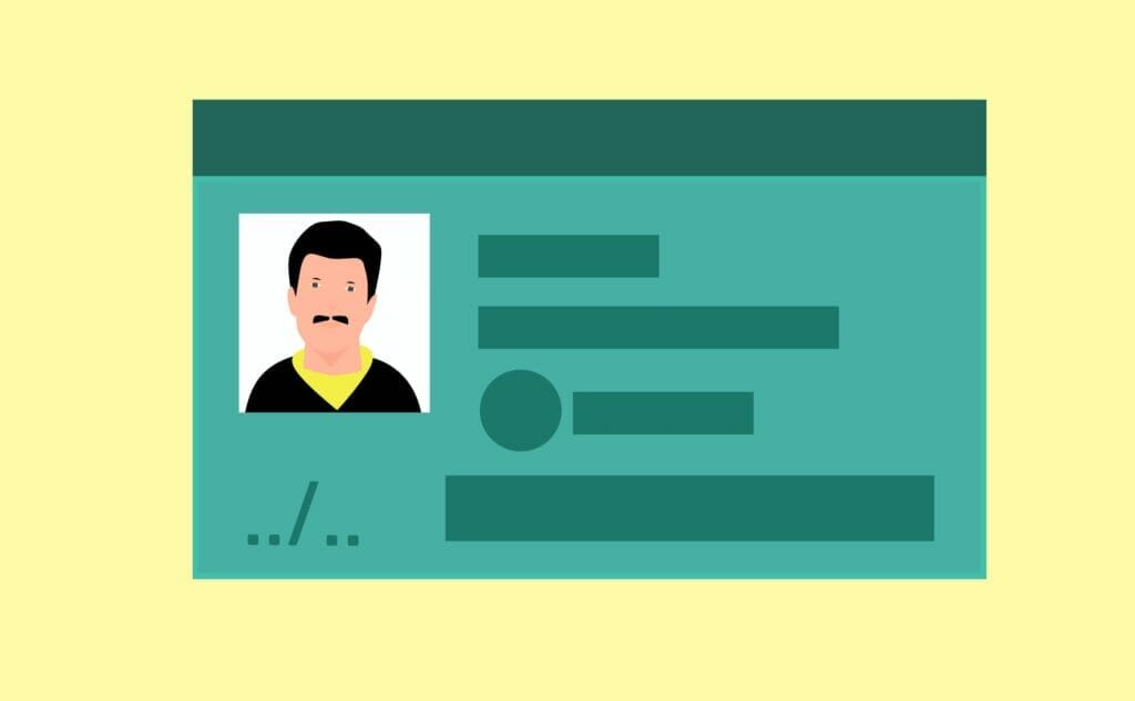 Imagen dibujada de una identificación personal - Este artículo habla acerca de la postergación en la implementación de la REAL ID.