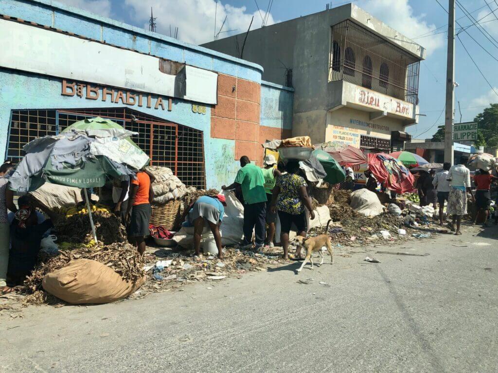 Calle en Haití