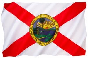 Bandera a la que representa el gobernador de Florida
