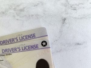 Imagen de cerca de la Licencia de conducir para indocumentados