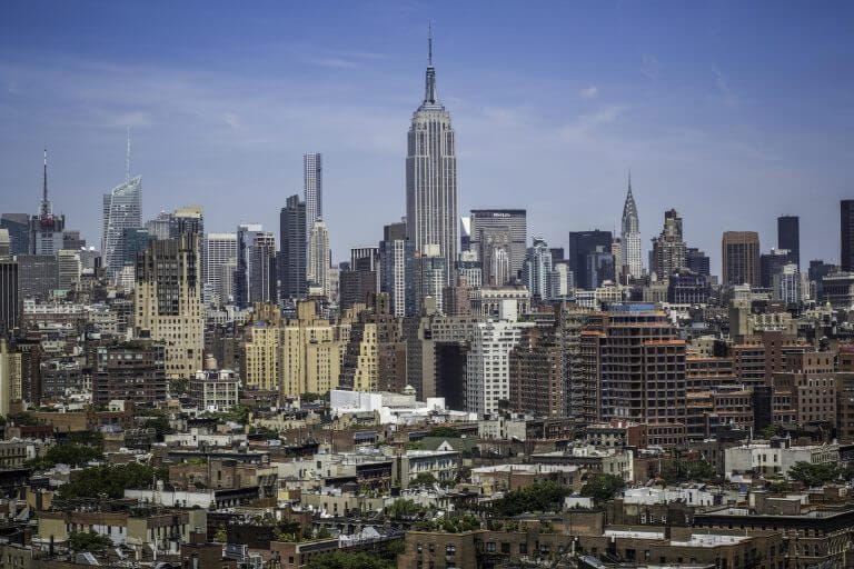 Nueva York ciudad santuario vista desde arriba