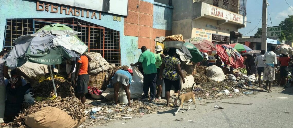 Calle en Haití