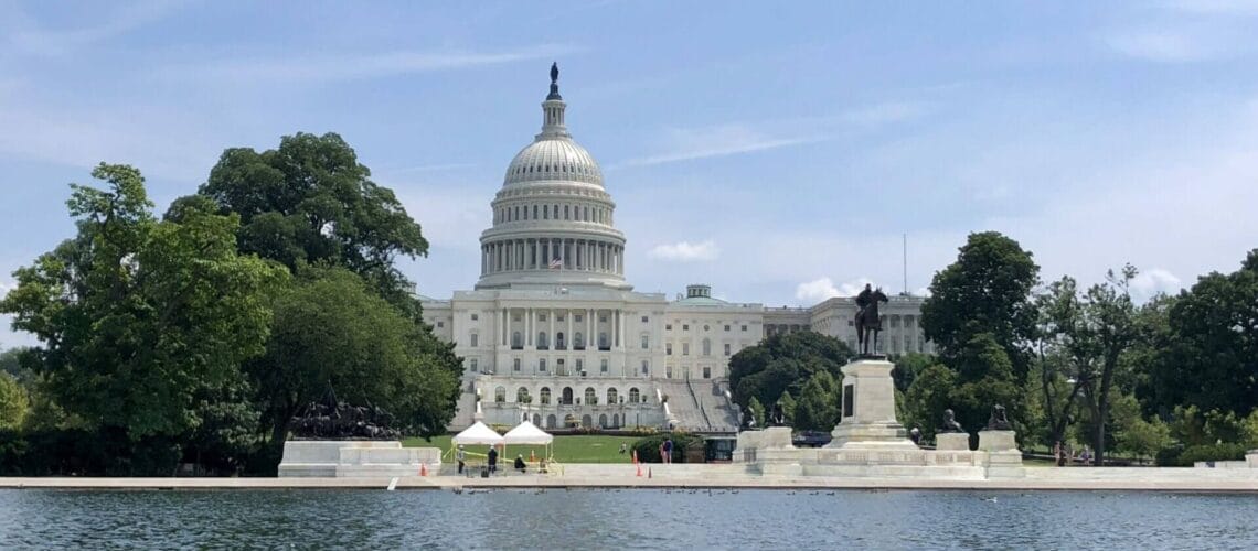 Capitolio de los Estados Unidos en Washington DC. El GAO presentó un reporte sobre las prácticas migratorias en la frontera a pedido del poder ejecutivo.