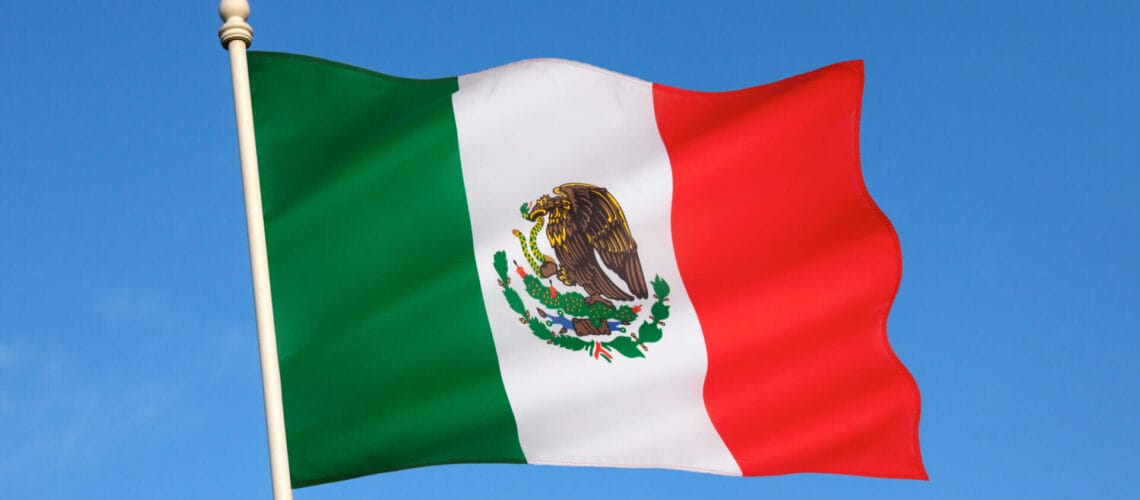 Bandera de México en representación del nuevo acuerdo entre México y Estados Unidos