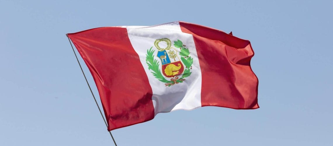 Bandera de Perú en representación a la visa para peruanos